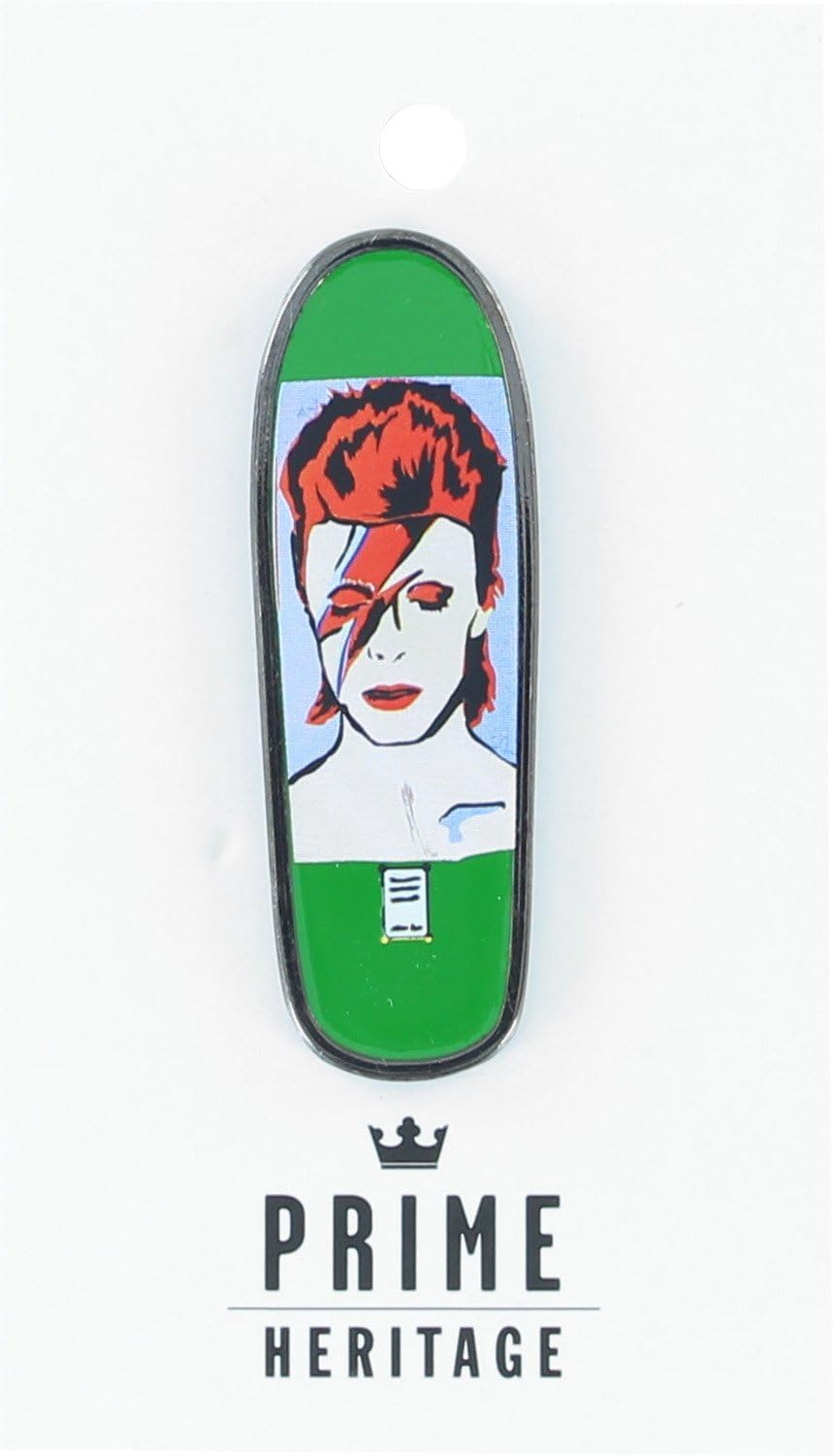 Prime Heritage Jason Lee Bowie Green 2" Board Lapel Pin