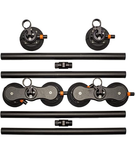 Barres De Toit Universelles Magnétiques - Ventouses 10cm, Charge 100kg Par Barre, 103cm Réglables