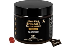 5LOAF2FISH Pure Himalayan Shilajit Gummies, Gold Shilajit Gummies for Men Supplement,Natural 105+ Trace,30 Gummies，11-Ingredient Recipe