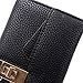 Women's Long Litchi Grain Leather Lock the Chain Card Holder Zipper Hand Bag Wallet