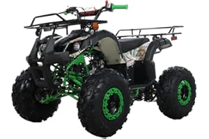 X-PRO 125cc ATV 4 Wheels Quad 125 ATV Quads with LED Lights, Big 19"/18" Tires!(Camo, Factory Package)