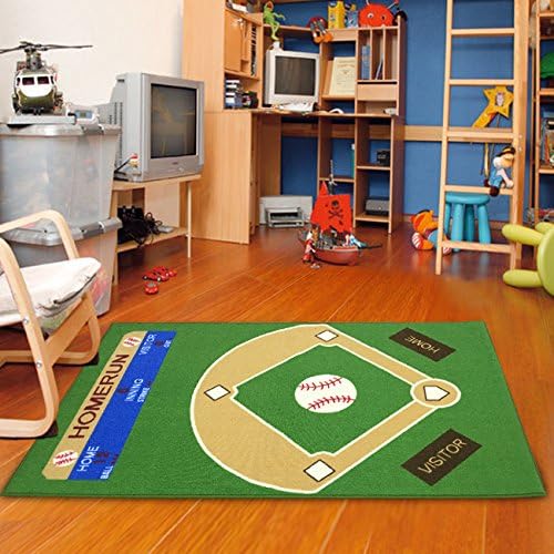 baseball rug for nursery