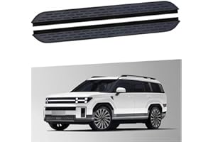 2Pcs Runnings Boards Textured Anti-Slip Surface Fits for Hyundai Santa Fe 2024 2025 2026 Nerf Bar Fixed Door Side Steps Alumi