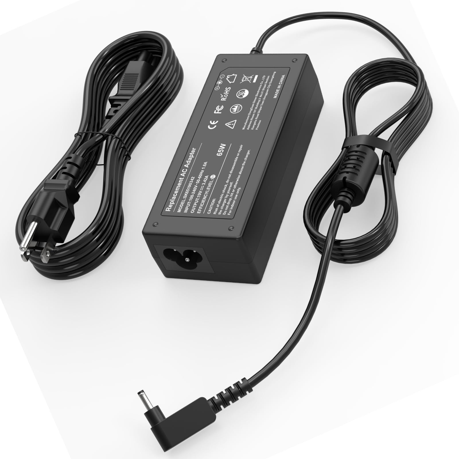 Photo 1 of 65W Laptop Charger Compatible with Acer Swift 1 3 5; SF313-51, SF313-52, SF314-42, SF314-52, SF314-56, SF315-41, SF315-51, SF315-52; Swift 1 5 SF113-31, SF114-31, SF114-32, SF514-51 Power Supply Cord