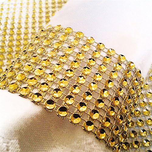 QIUCHUANG 100 Pcs Napkin Rings Decoration For Wedding Party (Gold)