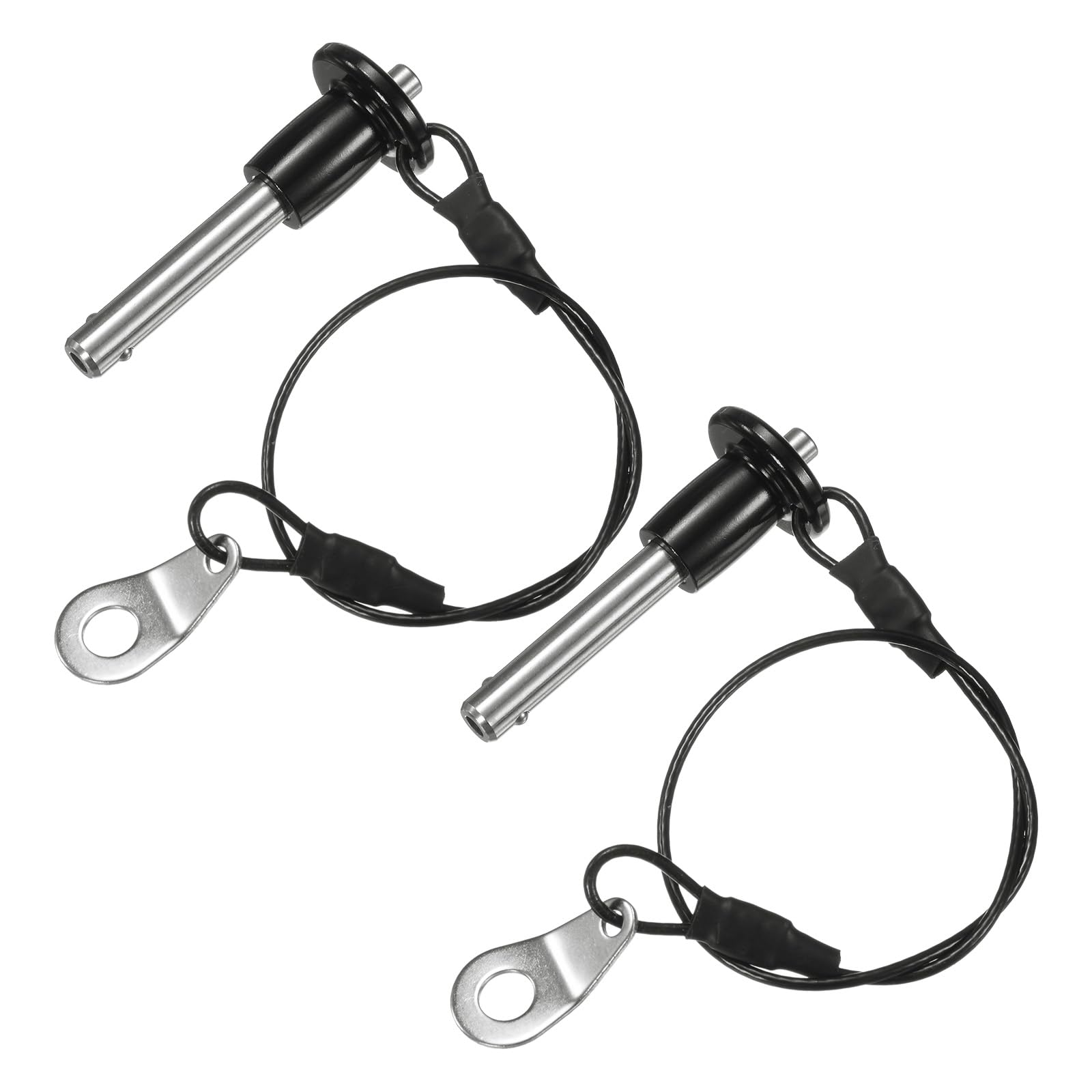 M METERXITY 2Pcs Ball Locking Pins 6mm Dia 25mm Usage Length Button Handle Quick Release Pin