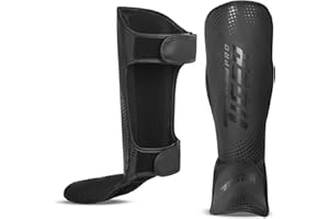 Tiger Pro Shin Guards - Unisex - Youth, MMA, Muay Thai, Kickboxing, Leg Instep Protection Pads, Sparring, Training Gear, Kara