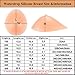 MOOVANT Silicone Breast Forms Mastectomy Prosthesis Silicone Bra Pad Only One Piece,Complexion,500g (D Cup)