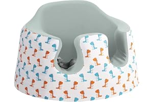 Zooawa Seat Cover Compatible with Bumbo Seat, Children Chair Protector Baby Seat Cover Washable Infant Booster Seat Accessory, Baby Comfortable Seat Cover Compatible with Bumbo Seat, White