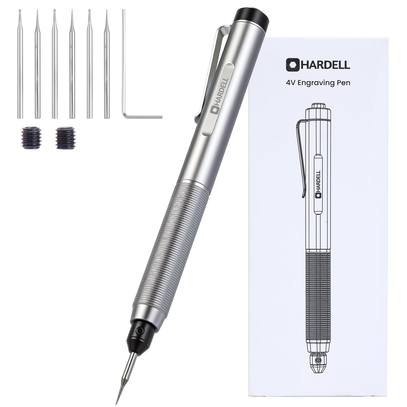 HARDELL Engraving Tool, Cordless USB Rechargable