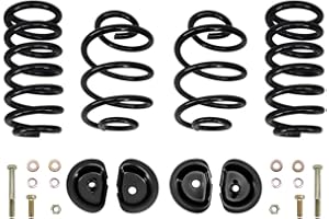 CartoVin 3 Inch Front / 5 Inch Rear Drop Spring Lowering Kit for for Chevrolet C10 Pickup Suburban 1963-1972, for GMC C15/C15