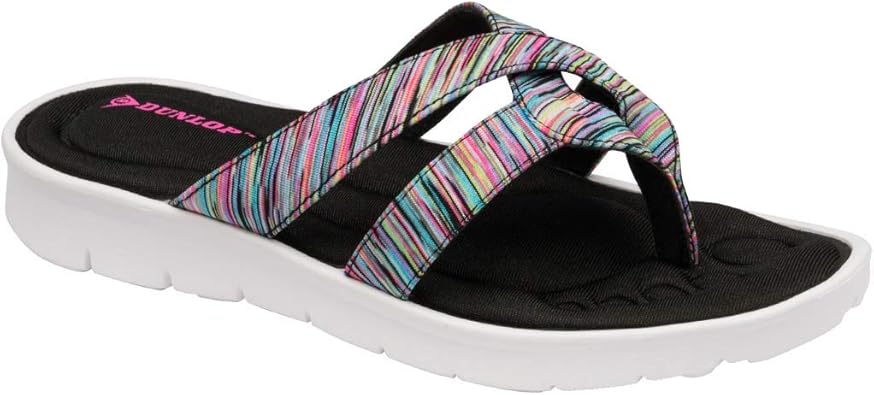 dunlop memory foam flip flops