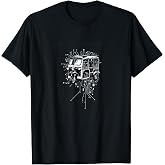 Tuk Tuk Tech Illustration Bangkok Thailand T-Shirt
