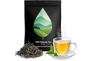 GENERIC Pipi Tea Organic Oolong Tea Bags - Whole Leaf, (20 bags) 4g Selected Tea Leaves - Helps lower cortisol levels, relieve stress, promote digestion and metabolism, vegan, non-GMO