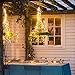 Solar Powered Copper Wire Lights, ATTAV 33ft 100 LEDs Starry String Lights, Waterproof Fairy Lights Ambiance Lighting for Outdoor, Gardens, Homes, Dancing, Christmas Party(Warm White)
