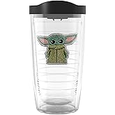 Tervis Star Wars - Mandalorian - Grogu Made in USA Double Walled Insulated Tumbler Travel Cup Keeps Drinks Cold & Hot, 16oz, Classic