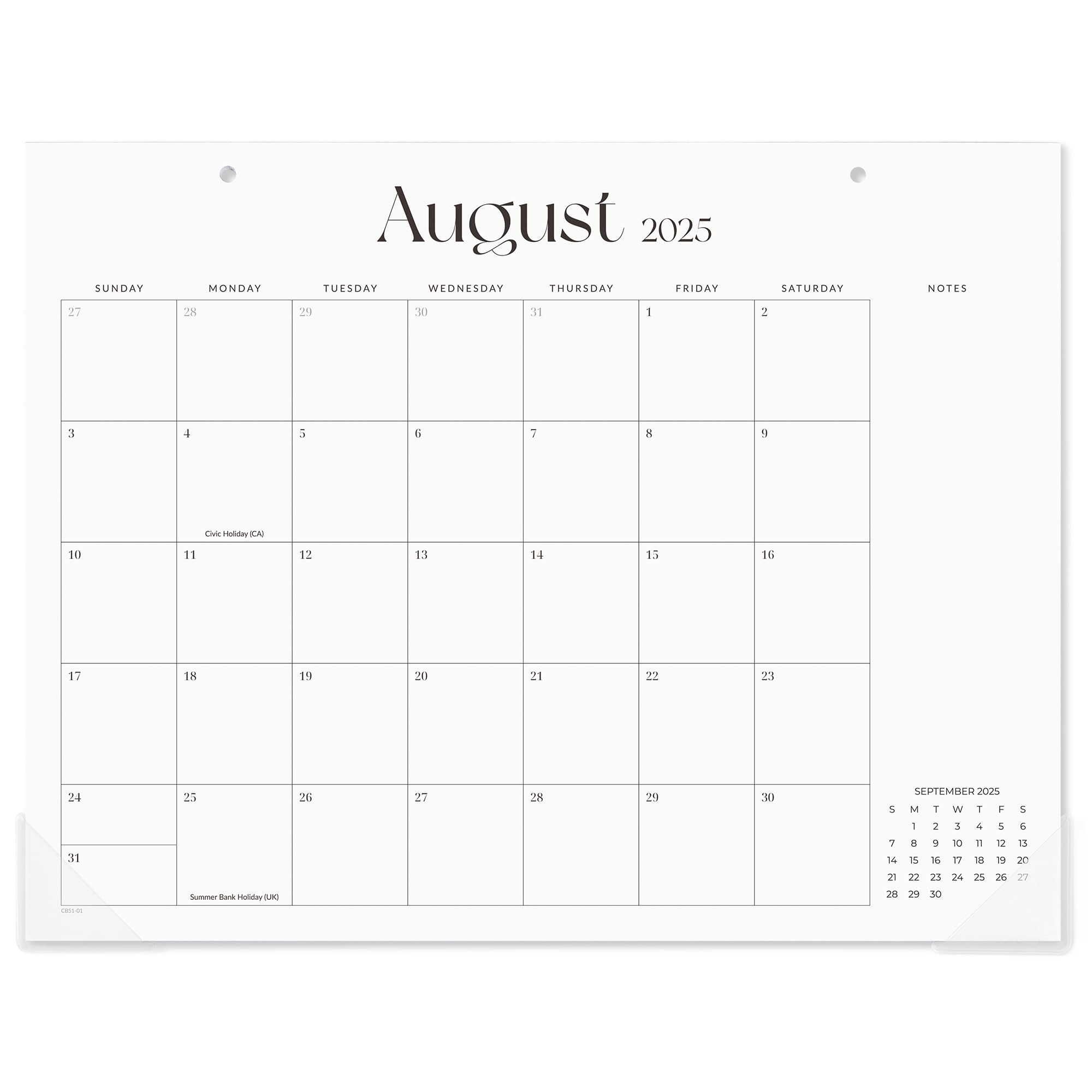 Photo 1 of Cabbrix Simplified Desk Calendar 2025-2026, Aesthetic Desk Pad Calendar 15 x 12 Inch July 2025 to December 2026, Desk Blotter Calendar for Home Office and School