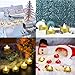 LOGUIDE Led Flameless Flickering Candles Tealight 100+ Hours of Lighting Battery Votive Wedding Christmas Decoration Candles Gold(Led show Warmwhite color)-12