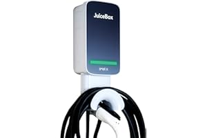 JuiceBox 48 Smart Electric Vehicle (EV) Charging Station with WiFi - 48 amp Level 2 EVSE, 25-Foot Cable, UL & Energy Star Certified, Indoor/Outdoor Use (Hardwired Install, Black/Grey)