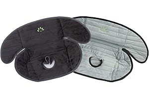 Anmas Home Piddle Pad - Car Seat Protector & Saver, Potty Pad, Waterproof Liner for Potty Training, 20x15 inch, Black & Gray 2PCS