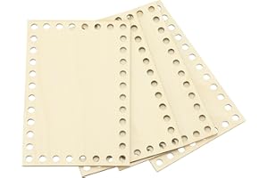 PATIKIL 4 x 6 Inch Crochet Basket Base, 4 Pcs Basket Bottoms Square Wood Base Shaper Bag Making Supplies Weaving Knitting Kit