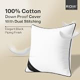 Rohi Pack of 2 Hypoallergenic Duck Feather Cushion Inserts 55cm x 55cm view 3