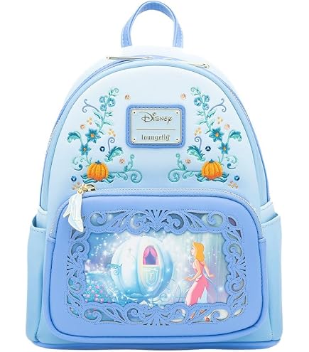 Loungefly Disney Cinderella 75th Anniversary Lenticular Mini Backpack : Clothing, Shoes & Jewelry