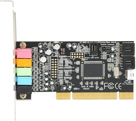 PCI Internal Sound Card, 5.1 Stereo Surround Mixing PCI X4 X8 X16 PCIe