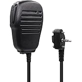 VX-231 VX-261 Radio Speaker Mic Compatible for Motorola Vertex Standard VX-261 VX-264 VX-231 VX-451 VX-454 VX-459 Walkie Talkie Duty Shoulder Microphone MH-450s MH-360S with 3.5mm Audio Jack