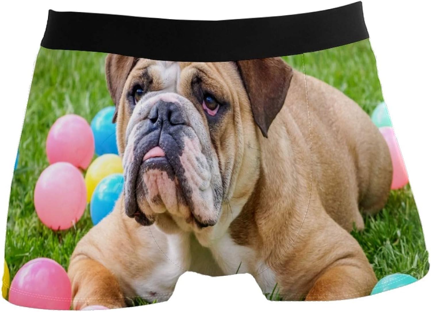 JERECY Men�s Underwear Funny Cute Bulldog Boxer Briefs