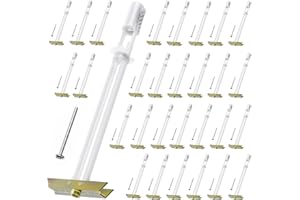 PRLF Drywall Anchor with Included Bolts for 1/4”-20, Heavy Duty Hollow Anchors for TV Mounting Kit, Holds up to 270lbs Each in 1/2” Drywall, 30 Packs