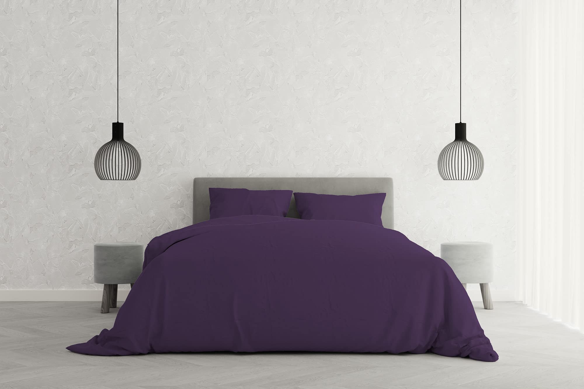 Elegant duvet cover set,purple,double — image 1