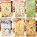 DzdzCrafts 4 Packs DIY Cartoon Rabbit Panda Owl Perfume Cookies Flower Paper Decorative Diary Album Calendar Adhesive Sticker Scrapbooking Craft (200 Stickers)