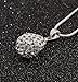 weel Shining Silver teardrop-shaped pendant necklace