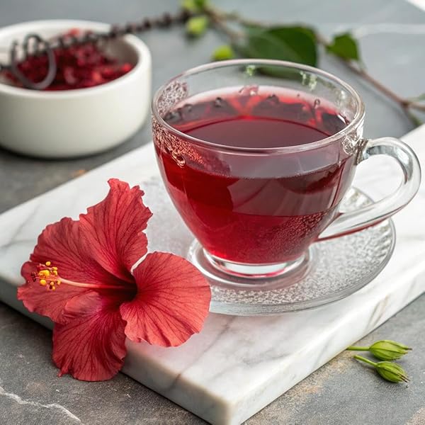 CELESTIAL SEASONINGS HIBISCUS TEA, RED ZINGER HERBAL TEA, CAFFEINE FREE, 20 TEA BAGS