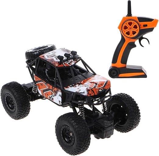 Brucelin - Coche teledirigido para todo terreno, escala 1/20, coche todoterreno RC 2.4G 4WD Rock Crawler, regalo camión naranja: Amazon.es: Hogar
