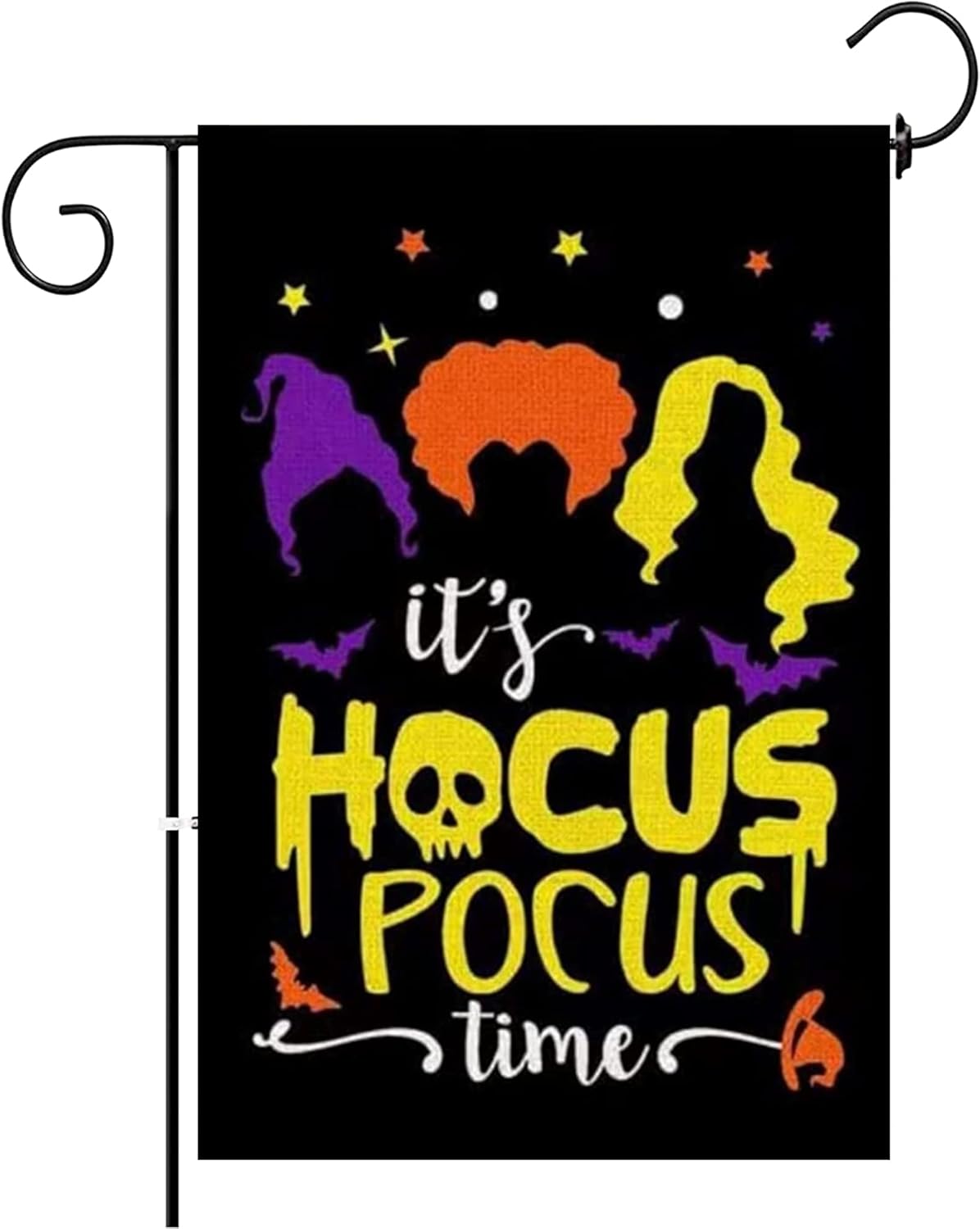 Flags - Halloween Garden Flags 12x18 Double Sided,Hocus Pocus Small Yard Flags Garden Outside Decor,Halloween Decorations for Home