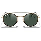 MERRY'S Retro Round Polarized Sunglasses - Unisex Double Bridge Sun Glasses