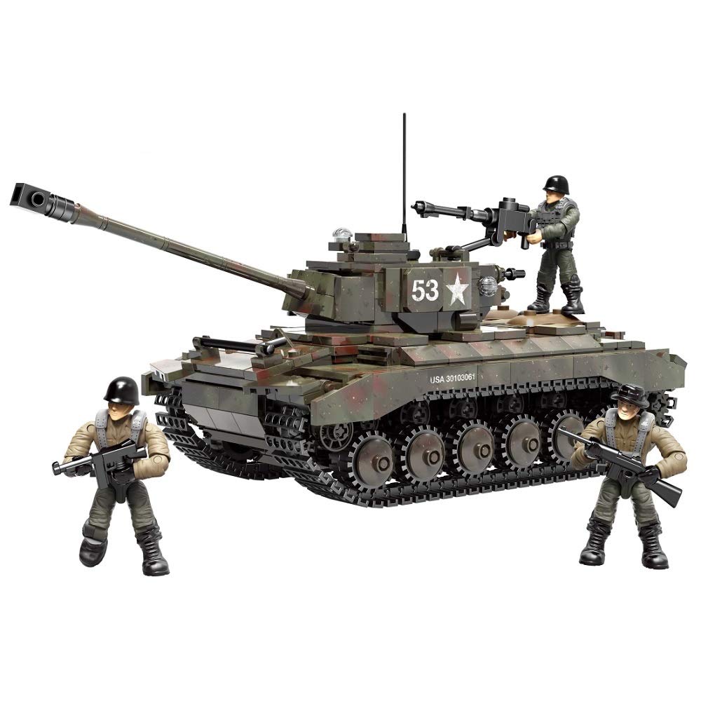 YEIBOBO ! Military Building Kit, Army Tank Building Blocks Set with Action Figures - 938PCS (M26 Per