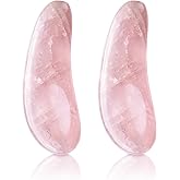 Noche Y Dia Rose Quartz Spoon 2-in-1 Beauty Tool: Spatula & Gua Sha for Face - Massager and Skincare Applicator for Creams, Serums, and Masks - 2 Pack
