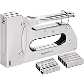 鶹 Basics Manual Staple Gun with 1000 Staples, for Upholstery and Carpentry