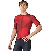 CASTELLI Vortice Short-Sleeve Jersey - Men's, Red/Rich Red, L