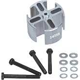 2 Inch Mill Finish Fan Spacer Kit, Fan Spacer (14556), Car Parts, Silver