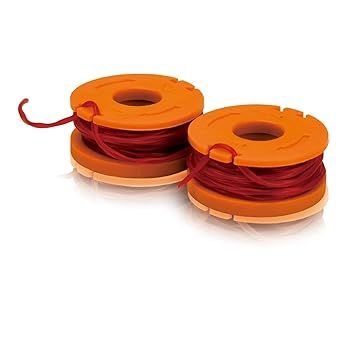 WORX WA0004.1 Rasentrimmer Faden für alle 20V WORX Rasentrimmer – Langlebige Ersatzfaden Spulen für verbesserte Schneidgeschw