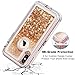 Coolden Case for iPhone X Case Protective Glitter Case for Women Girls Cute Bling Sparkle Quicksand Heavy Duty Hard Shockproof TPU Cover for iPhone X/10 5.8 Inches, Rose Gold