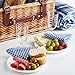 VonShef Deluxe 2 Person Traditional Wicker Picnic Basket Hamper with Cutlery, Plates, Glasses, Tableware & Fleece Blanket