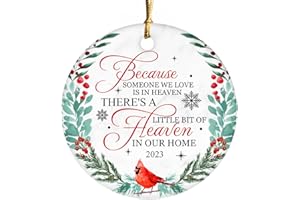 OH CANVAS in Memory of Loved One Gifts, Bereavement Gifts, Sympathy Gift Ideas, Loss of Mother Sympathy Gifts, Remembrance Gifts, Cardinal Christmas Ornaments Ceramic 2023