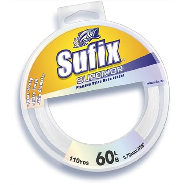 Sufix Superior 12-Pound Yellow Fishing Line - 1/4-Pound Spool
