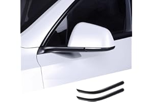 XTnueotr Side Mirror Trim Strip for Tesla Model Y, fit for Tesla Y Exterior Accessories (Glossy Carbon Fiber Pattern, Model Y)