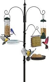 Pelle & Sol Bird Feeder Station with 3 Feeders 2 Dishes Garden